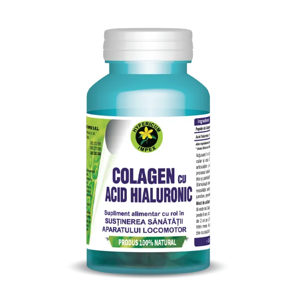 COLAGEN CU ACID HIALURONIC 60CPS Hypericum — preț și oferte