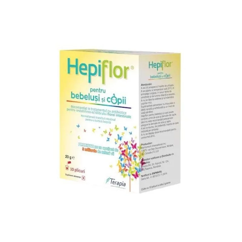 Hepiflor pentru copii si bebelusi, 10 plicuri TERAPIA SA — preț și oferte