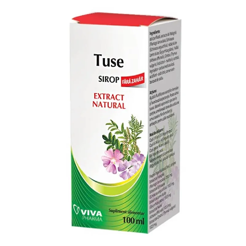 Sirop tuse fara zahar, 100ml, Viva VIVA PHARMA — preț și oferte