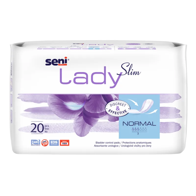 Absorbante urologice pentru incontinență Lady Slim Normal, 20 bucati, Seni — preț și oferte