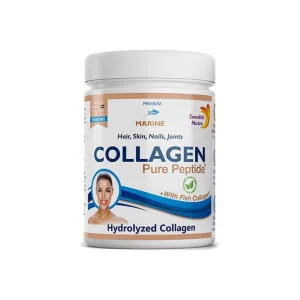 Colagen hidrolizat pulbere Fish 10000mg, Tip 1 si 3, 300g, Swedish Nutra