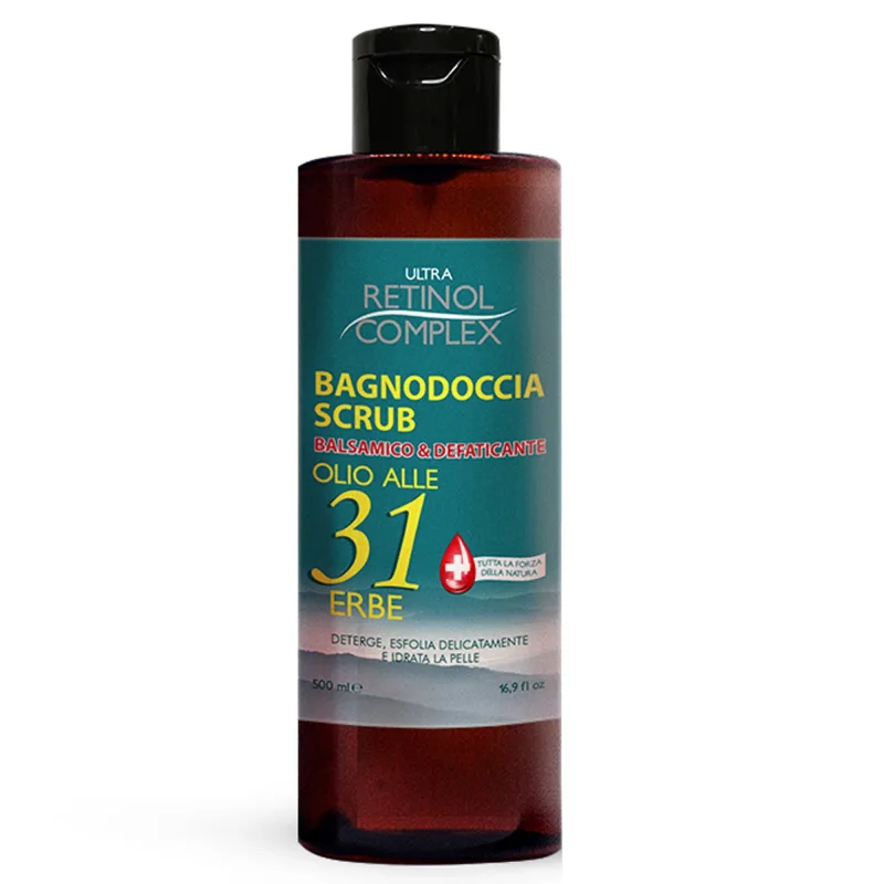 Gel de dus ulei si scrub cu 31 ierburi aromate Retinol Complex, 500ml — preț și oferte