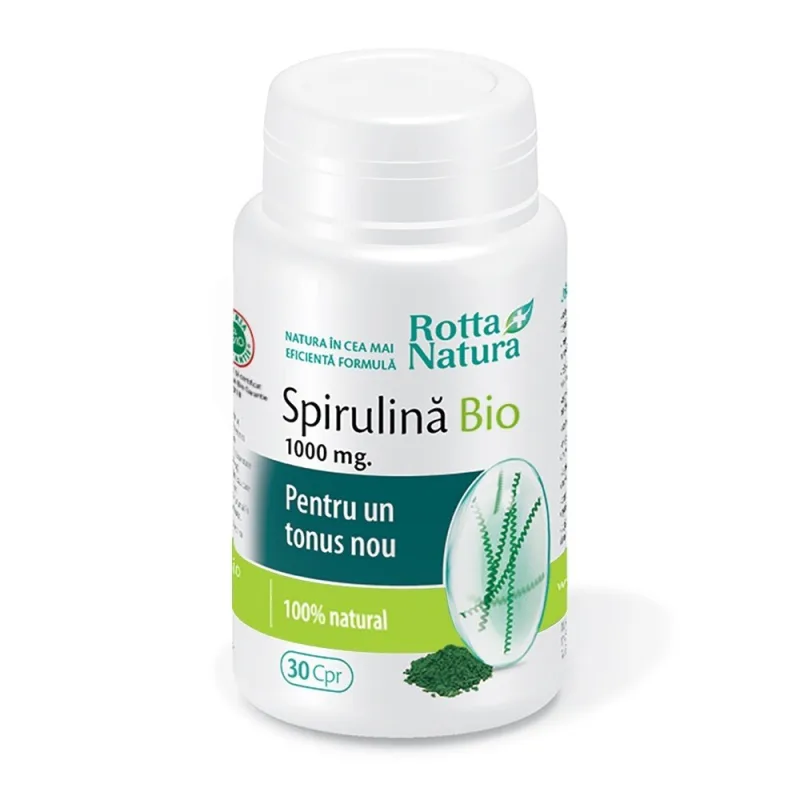SPIRULINA BIO 1000MG 30CPR ROTTA NATURA — preț și oferte