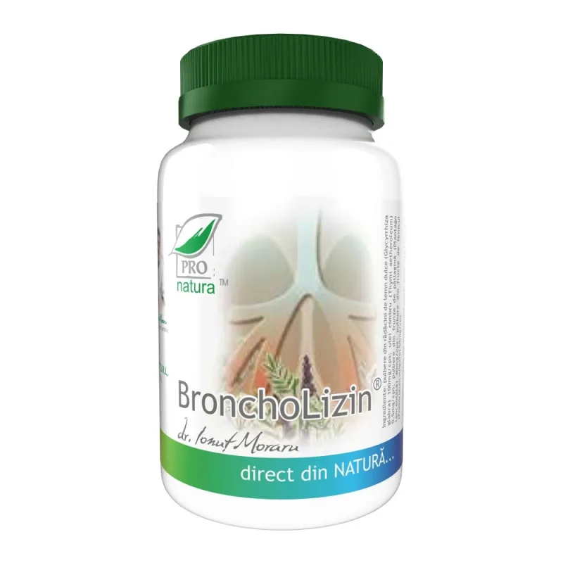 BRONCHOLIZIN 60CPS PRO NATURA — preț și oferte