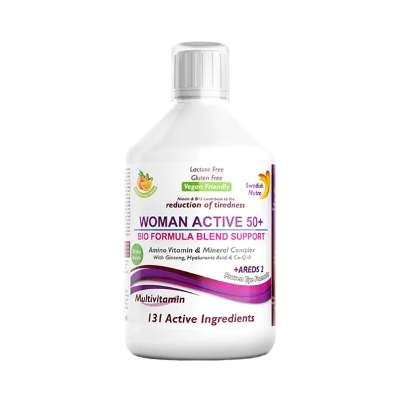 Multivitamine Lichide WOMAN ACTIVE 50+, 500ml, Swedish Nutra — preț și oferte