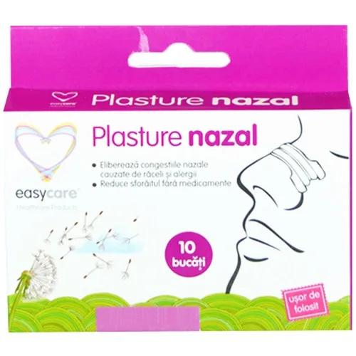 PLASTURE NAZAL PT USURAREA RESP.10BUC/CUT EASYCARE — preț și oferte