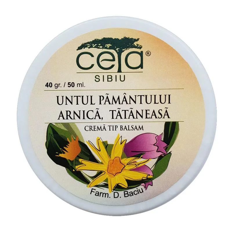 UNGUENT UNTUL PAMANT.ARNICA&TATANEASA 40GR/50ML Ceta — preț și oferte