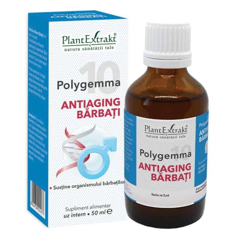 Polygemma 10, Antiaging barbati, 50 ml, Plant Extrakt PLANTEXTRAKT — preț și oferte