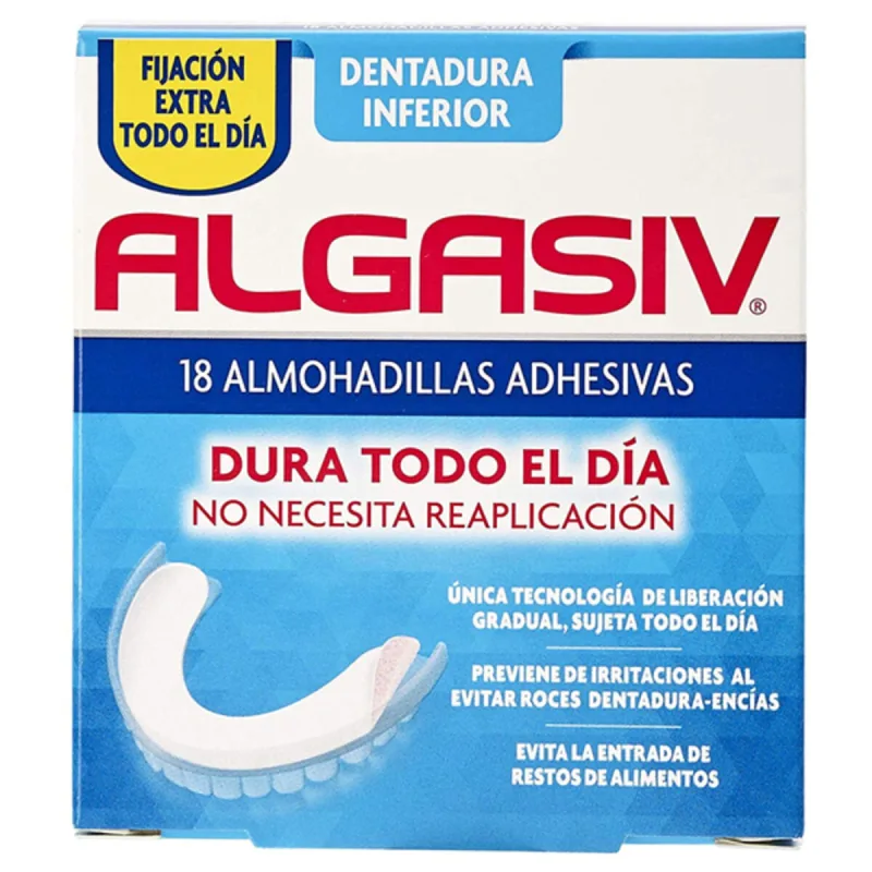 Tampoane Adezive pentru Danturi INFERIOR Algasiv ALGASIV INFERIOR (18 uds) — preț și oferte