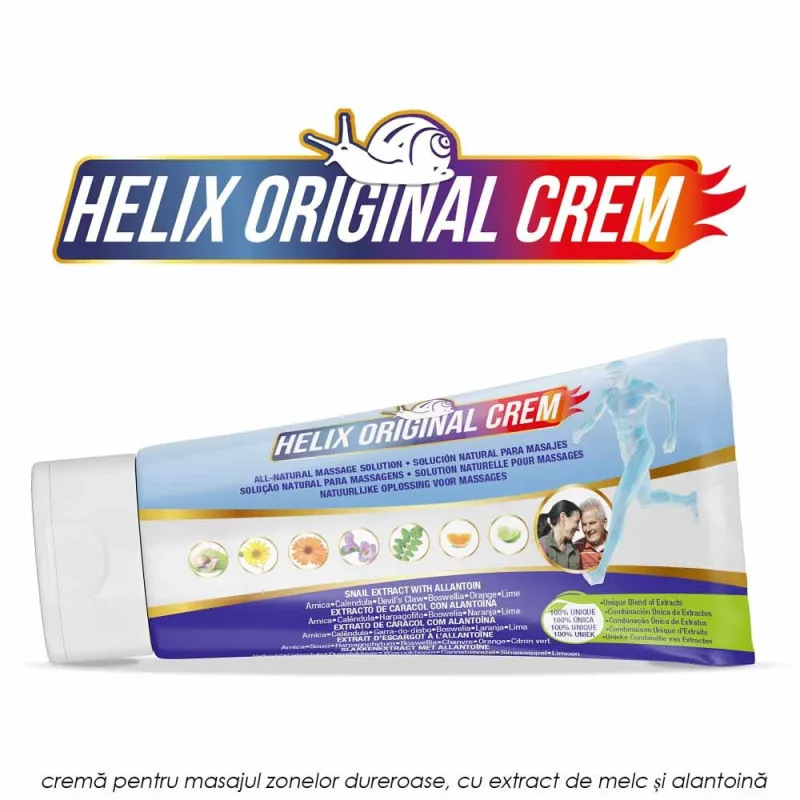 Helix Original - crema pentru masajul zonelor dureroase, cu extract de melc si alantoina helc30L PrimeFarma — preț și oferte
