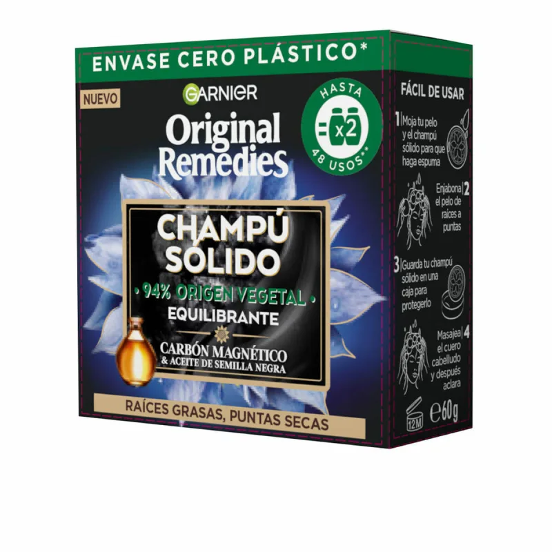 Șampon solid Garnier Original Remedies Echilibrantă Cărbune magnetic (60 g) — preț și oferte