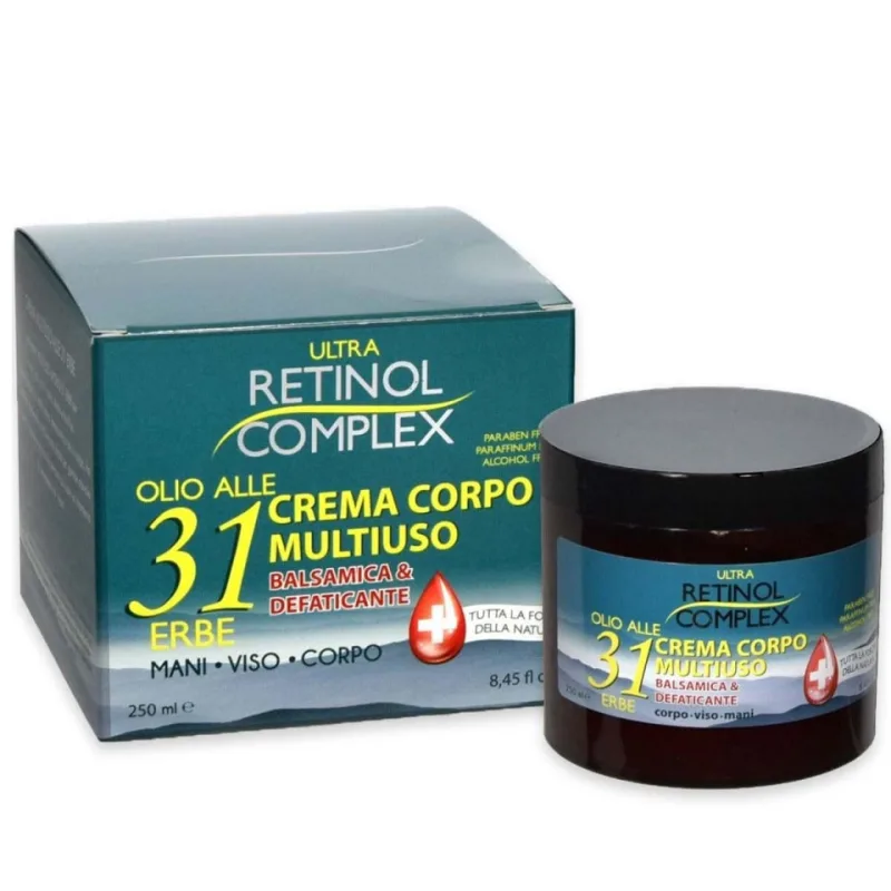 Crema Retinol Complex MULTI-UZ pentru corp, maini, fata cu Ulei din 31 IERBURI AROMATE, 250ml — preț și oferte