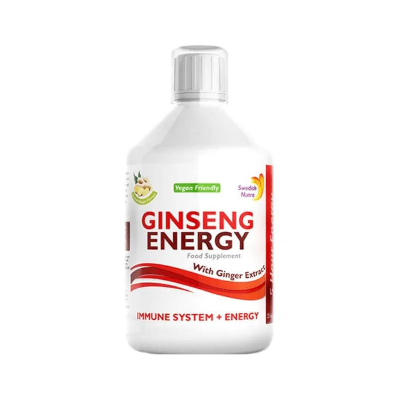Ginseng Energy lichid, 2000mg, 500 ml, Swedish Nutra — preț și oferte
