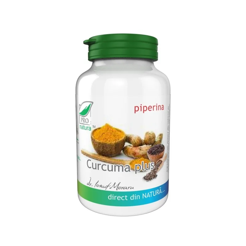 CURCUMA PLUS PIPERINA 60CPS PRO NATURA — preț și oferte