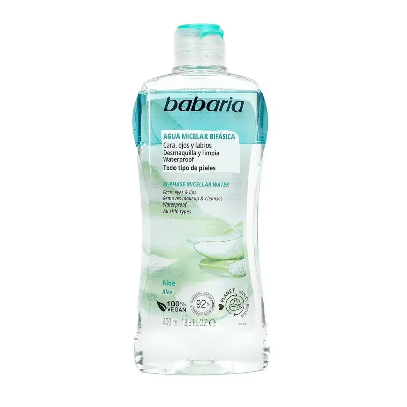 Demachiant Bifazic pentru Față Babaria Apă Micelară Aloe Vera (400 ml) — preț și oferte