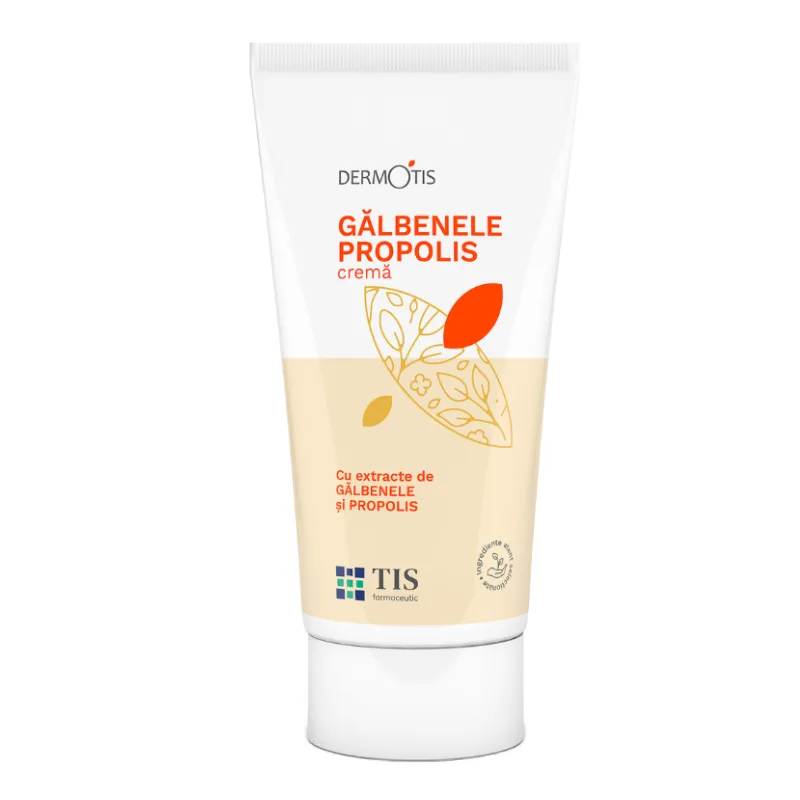 Crema cu galbenele si propolis DermoTis, 50 ml, Tis Farmaceutic — preț și oferte
