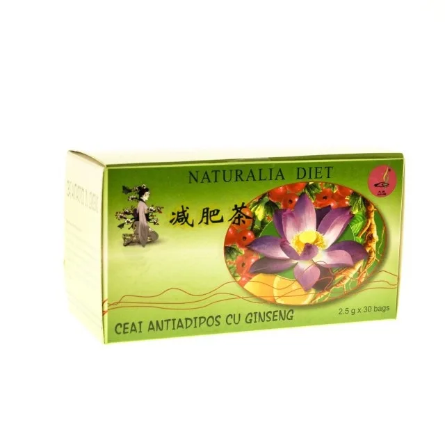 ANTIADIPOS CU GINSENG CHINA 2,5GR*30DZ NATURALIA DIET — preț și oferte