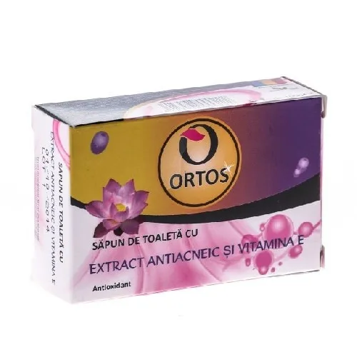 SAPUN CU EXTR.ANTIACNEIC SI VIT.E 100GR Ortos — preț și oferte