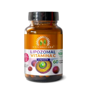 Hypernatura Lipozomal Vitamina C - supliment alimentar sub forma de capsule pentru sistemul imunitar - 60 cps