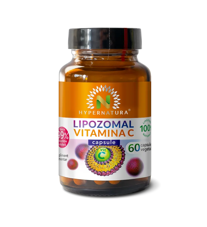 Hypernatura Lipozomal Vitamina C - supliment alimentar sub forma de capsule pentru sistemul imunitar - 60 cps — preț și oferte