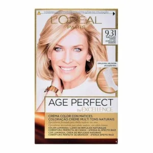Vopsea Permanentă Anti-aging Excellence Age Perfect L'Oreal Make Up Švelni auksinė blondinė