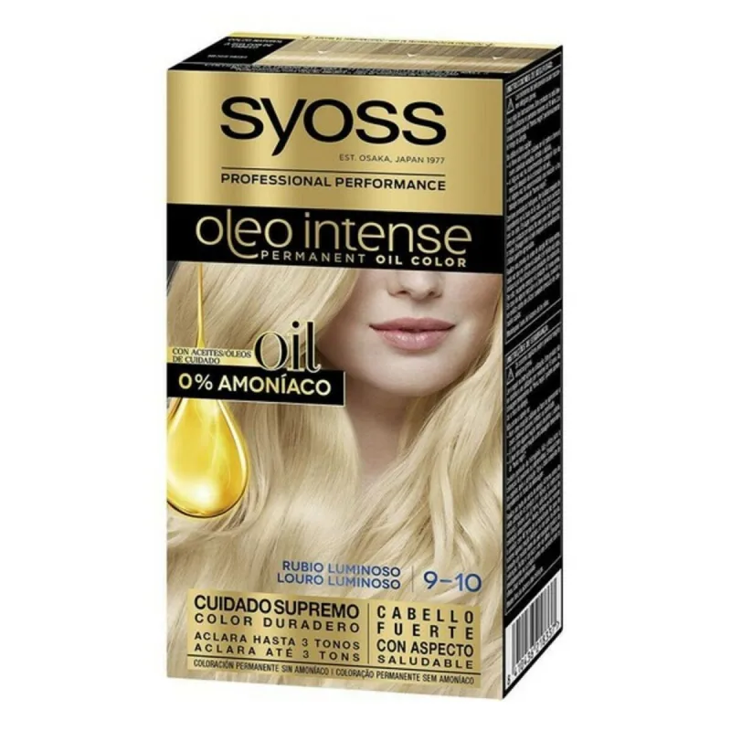 Vopsea Permanentă Olio Intense Syoss Nº 9,10 Blond Luminos — preț și oferte
