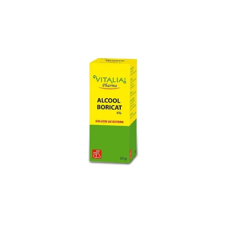 ALCOOL BORICAT 4% 20GR Vitalia Pharma — preț și oferte