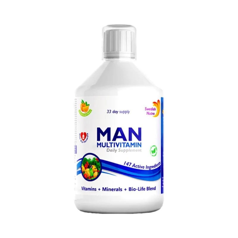 Multivitamine Lichide pentru barbati cu 147 Ingrediente, 500 ml, Swedish Nutra — preț și oferte