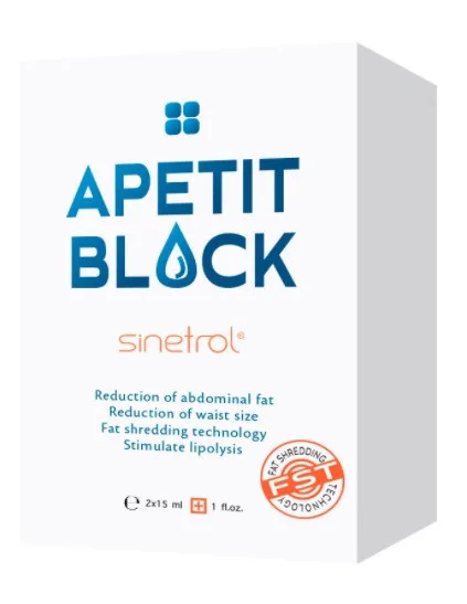Apetit Block Sinetrol - solutie pentru pierderea in greutate - 2 x 15 ml ABS30L PrimeFarma — preț și oferte