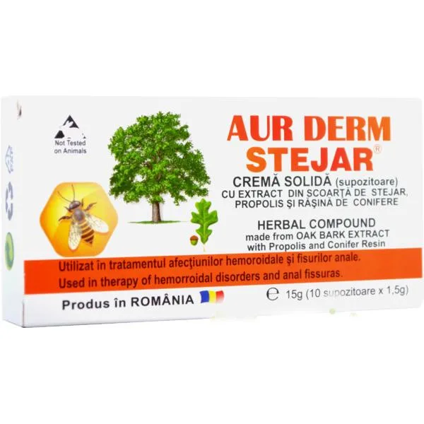 AUR D-SUPOZITOARE S STEJAR 1,5GR*10(BLS) OEM — preț și oferte