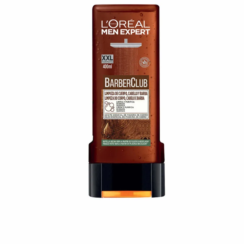 Gel de Duș Hidratant L'Oreal Make Up Men Expert Barber Club Produs de curățare (400 ml) — preț și oferte