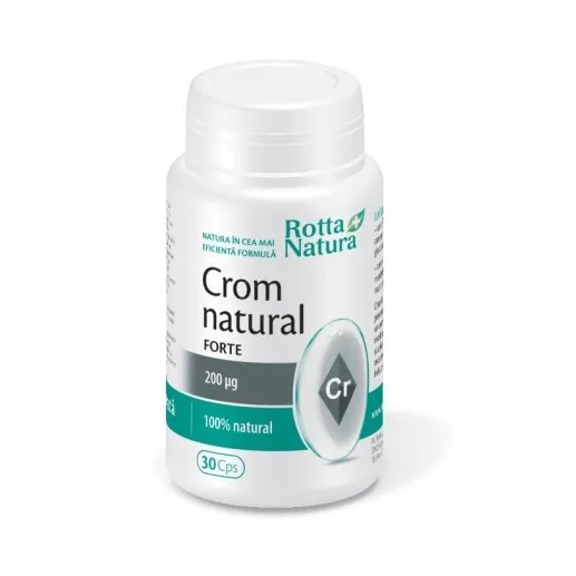 CROM NATURAL FORTE 200MCG 30CPS ROTTA NATURA — preț și oferte