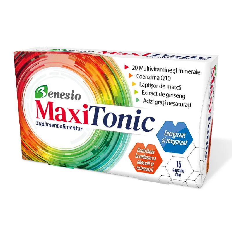 MaxiTonic, 15 capsule moi, Benesio — preț și oferte