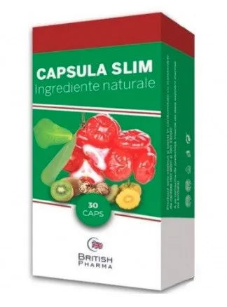British Pharma Capsula Slim - pentru o slabire naturala - 30 cps Canadian Pharmaceutical — preț și oferte