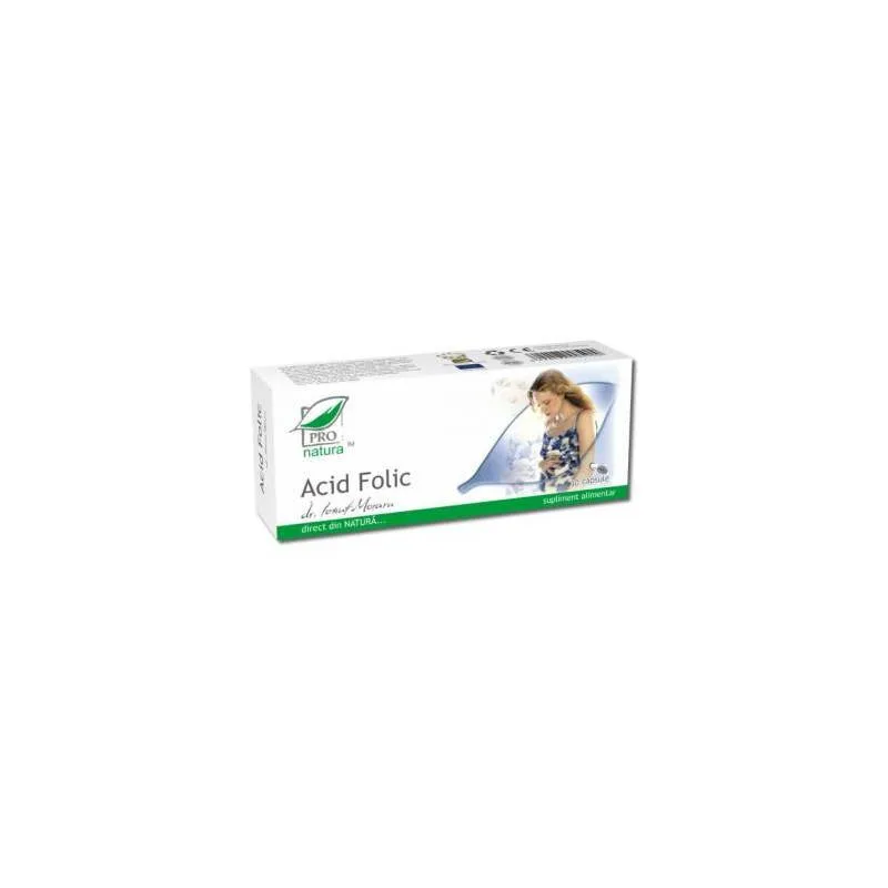 ACID FOLIC 30CPS PRO NATURA — preț și oferte