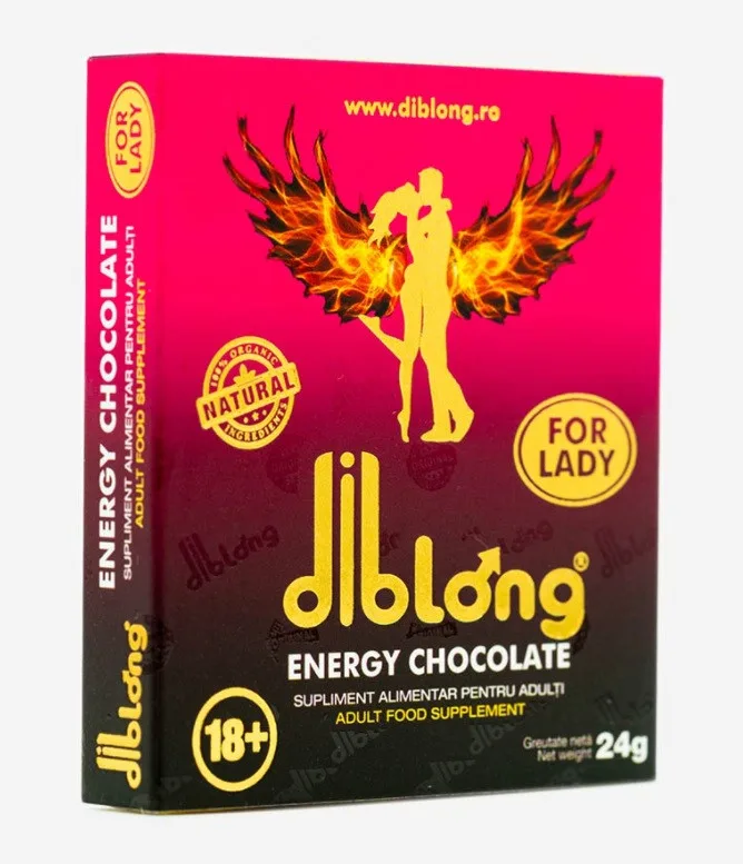Diblong Energy Chocolate - ciocolata afrodisiaca pentru femei - 24g — preț și oferte