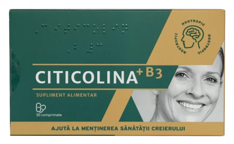 CITICOLINA + B3 - capsule pentru afectiuni ale creierului - 30 cps PrimeFarma — preț și oferte