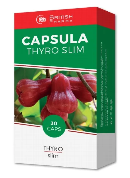 British Pharma Thyro Slim - capsula de slabit - 30 cps PrimeFarma — preț și oferte