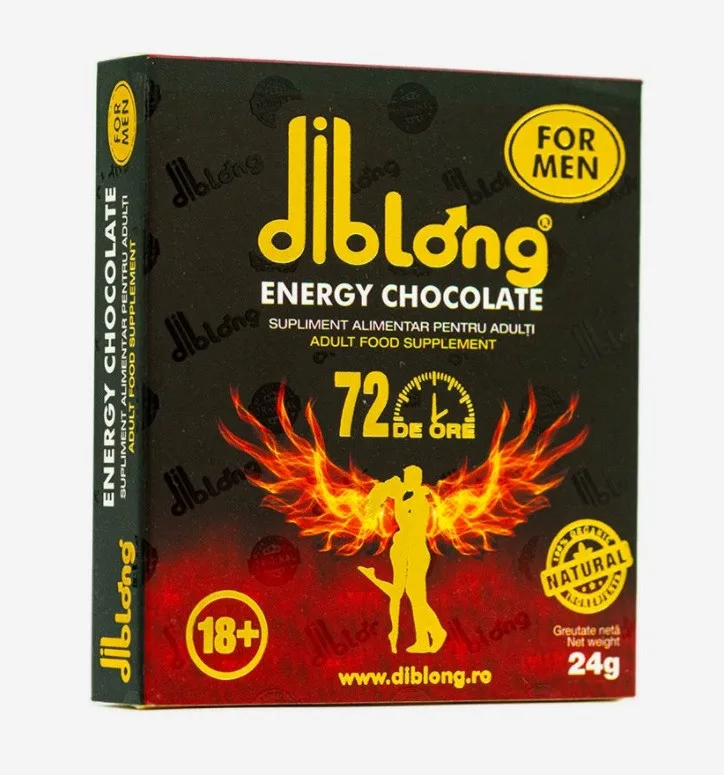 Diblong Energy Chocolate - ciocolata afrodisiaca pentru bărbați - 24g — preț și oferte