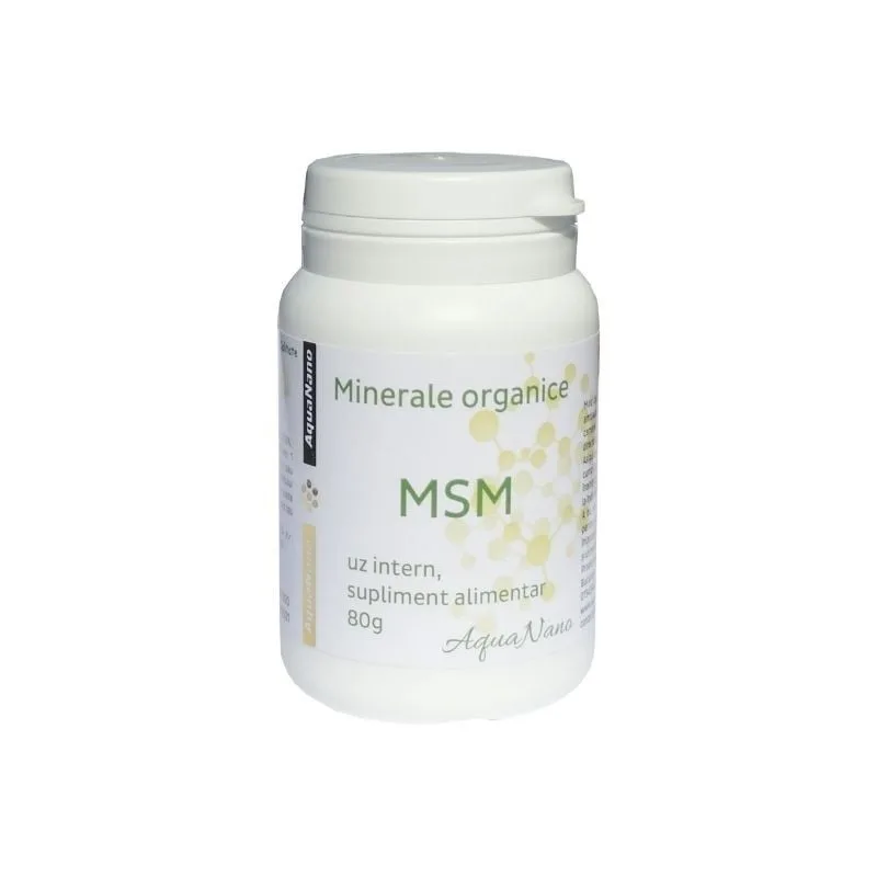 AGHORAS Supliment MSM, 80g AQUANANO — preț și oferte
