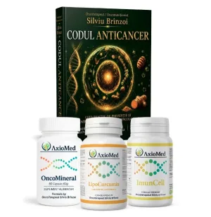 AxioMed Pachet Premium OncoMineral + LipoCurcumin + ImunCell + Codul Anticancer