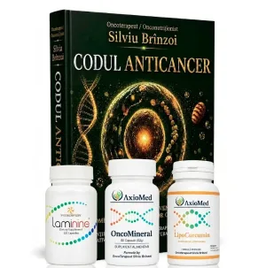 AxioMed Pachet Regenerare Totala – Laminine + Oncomineral + Lipocurcumin + Codul Anticancer
