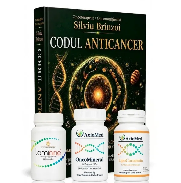 AxioMed Pachet Regenerare Totala – Laminine + Oncomineral + Lipocurcumin + Codul Anticancer — preț și oferte