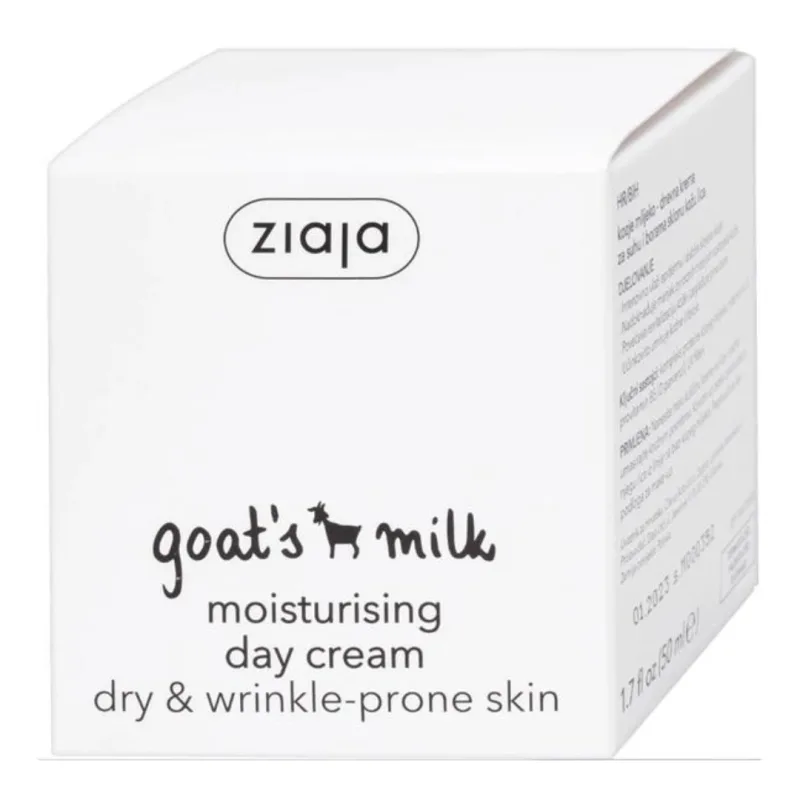 Crema hidratanta de zi cu lapte de capra, 50 ml, Ziaja — preț și oferte