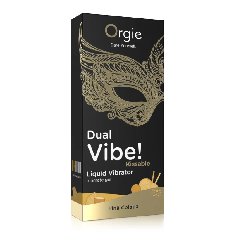 Gel intim vibrator, Dual Vibe, Pina Colada, 15 ml, Orgie — preț și oferte