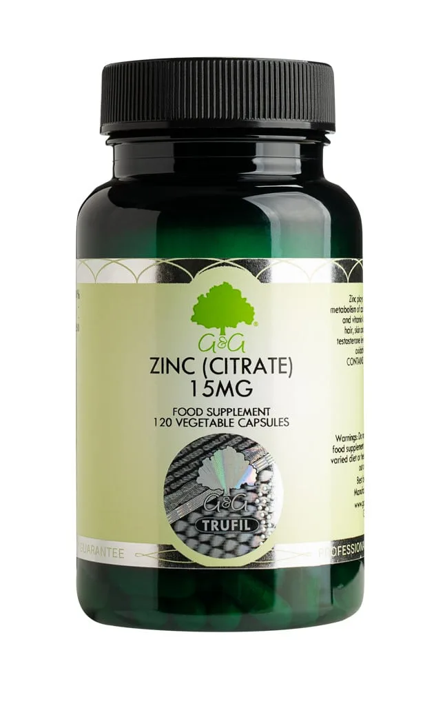 Zinc 15 mg,  120 capsule G&G Vitamins — preț și oferte