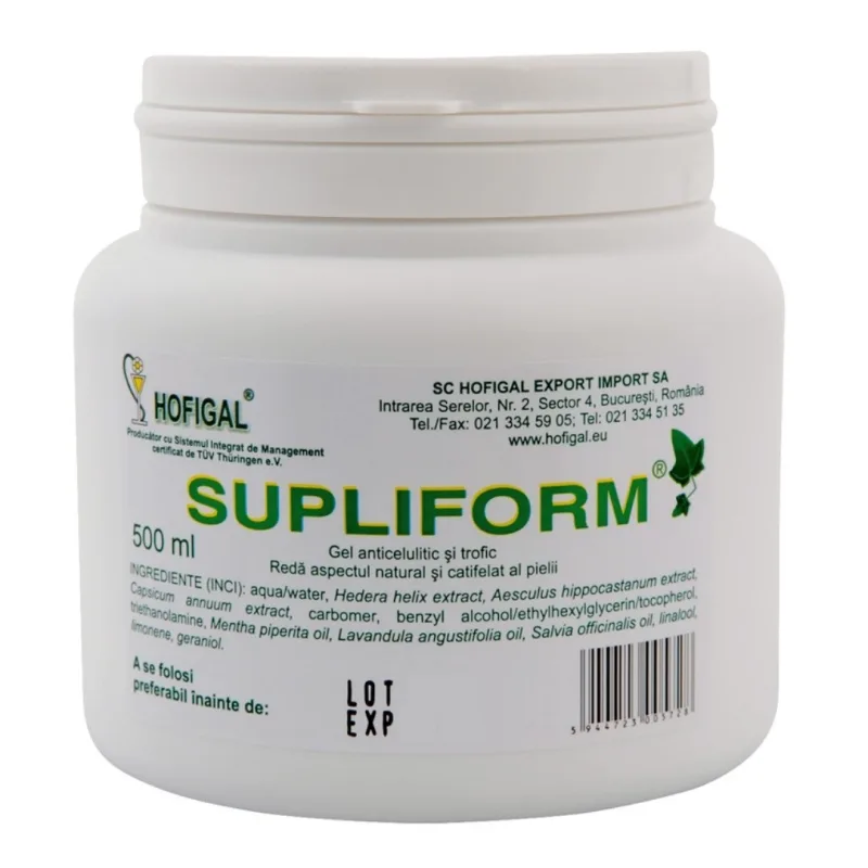 Gel anticelulitic si trofic Supliform, 500 ml, Hofigal — preț și oferte
