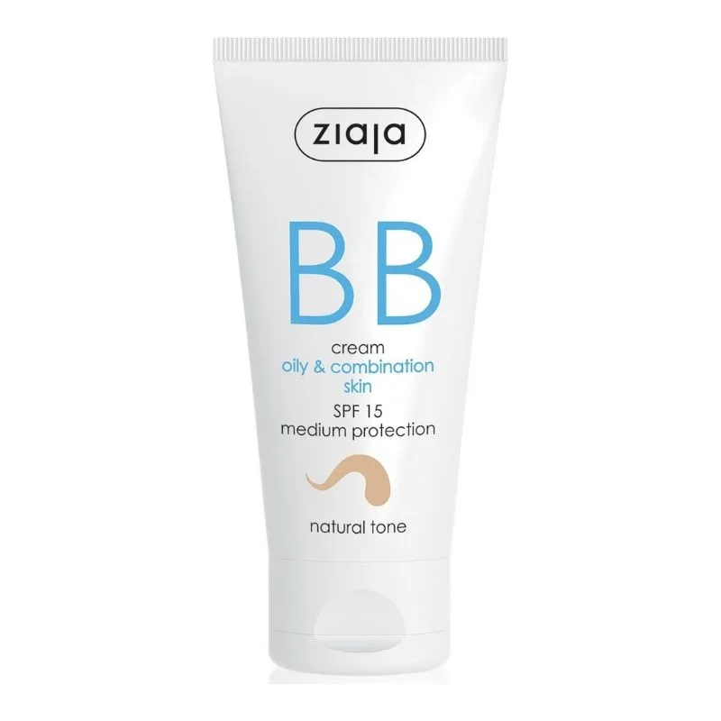 Crema BB cu SPF15 nuanta natural pentru ten gras si mixt, 50 ml, Ziaja — preț și oferte