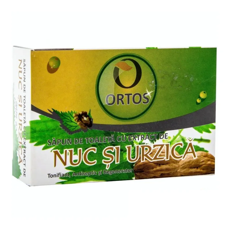 Sapun cu extract de nuc si urzica 100g, Ortos ORTOS PROD — preț și oferte