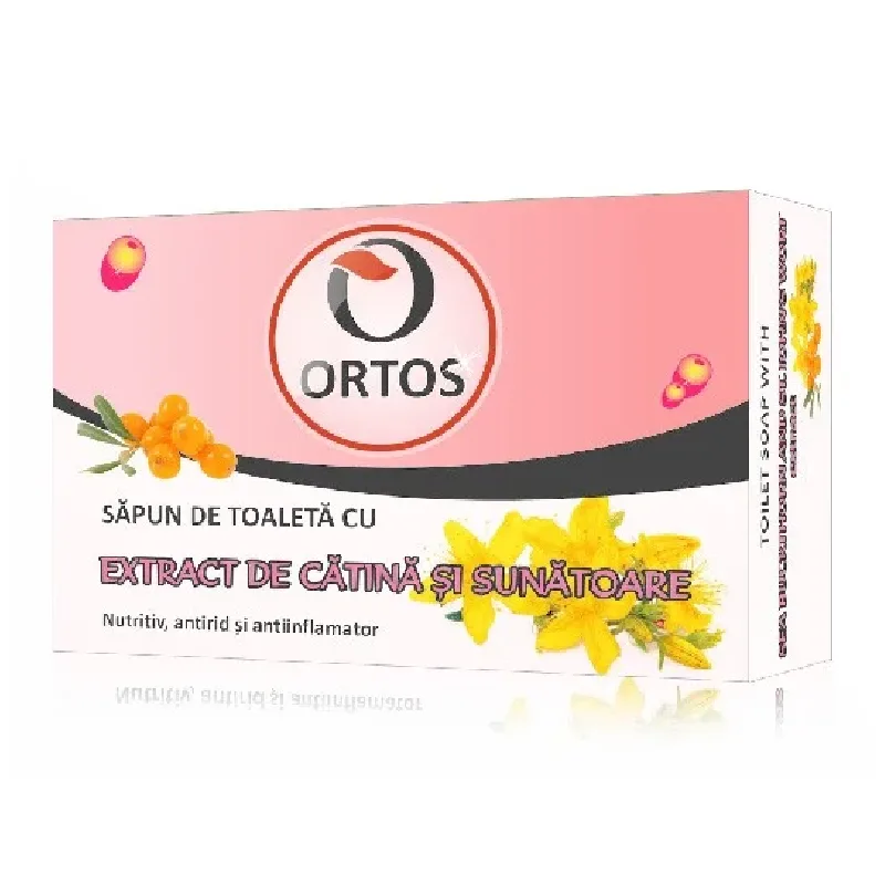 Sapun cu extract de catina si sunatoare, 100g, Ortos ORTOS PROD — preț și oferte